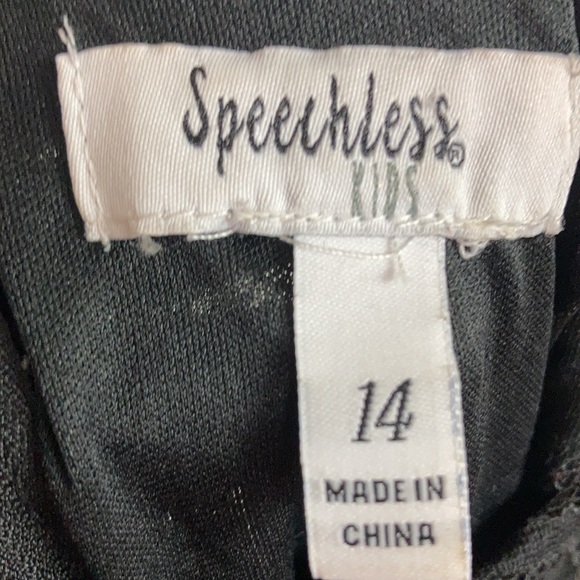 Speechless Jeweled Waist Flutter Sleeve Dress Size 14 - Picture 8 of 10